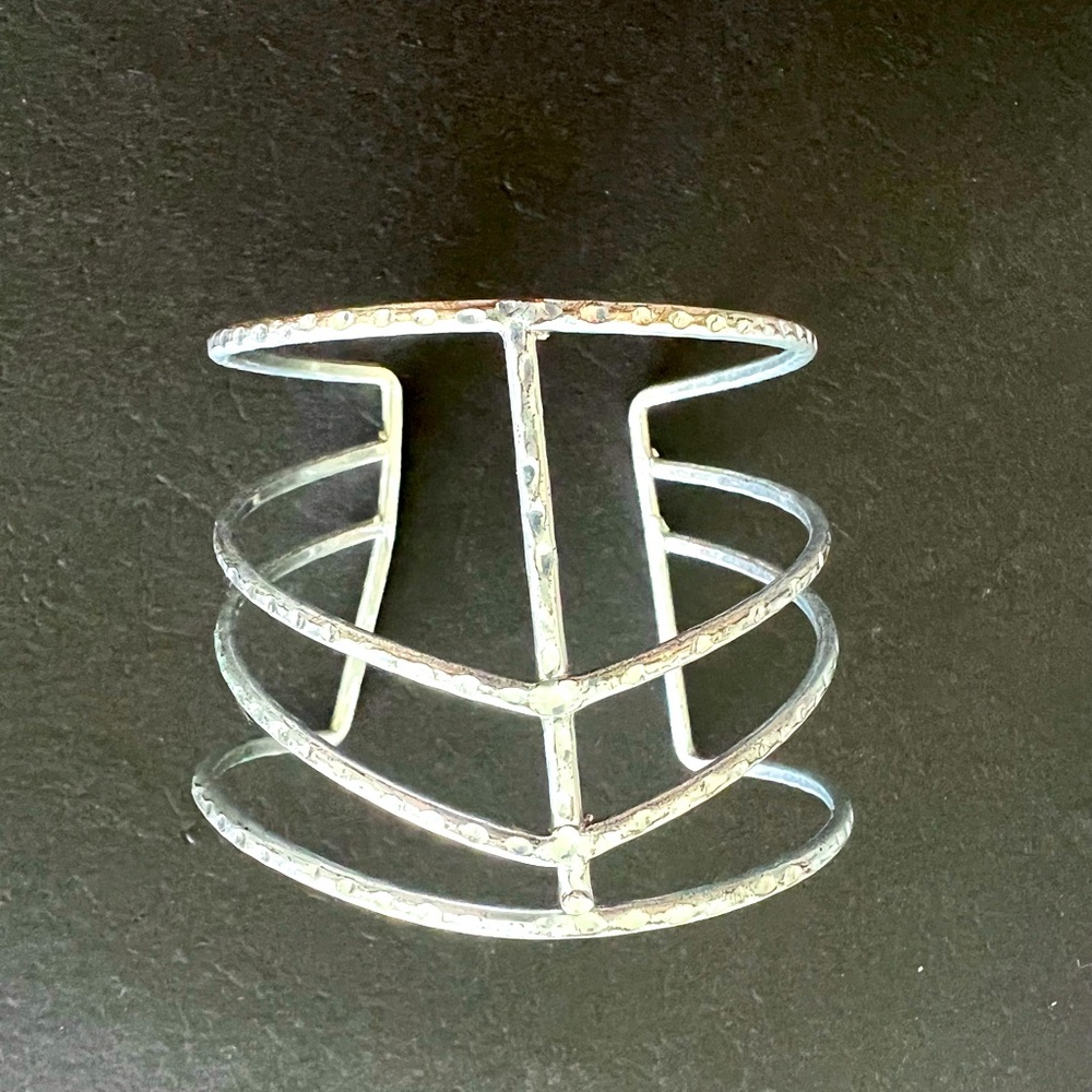 Silver cuff bracelet